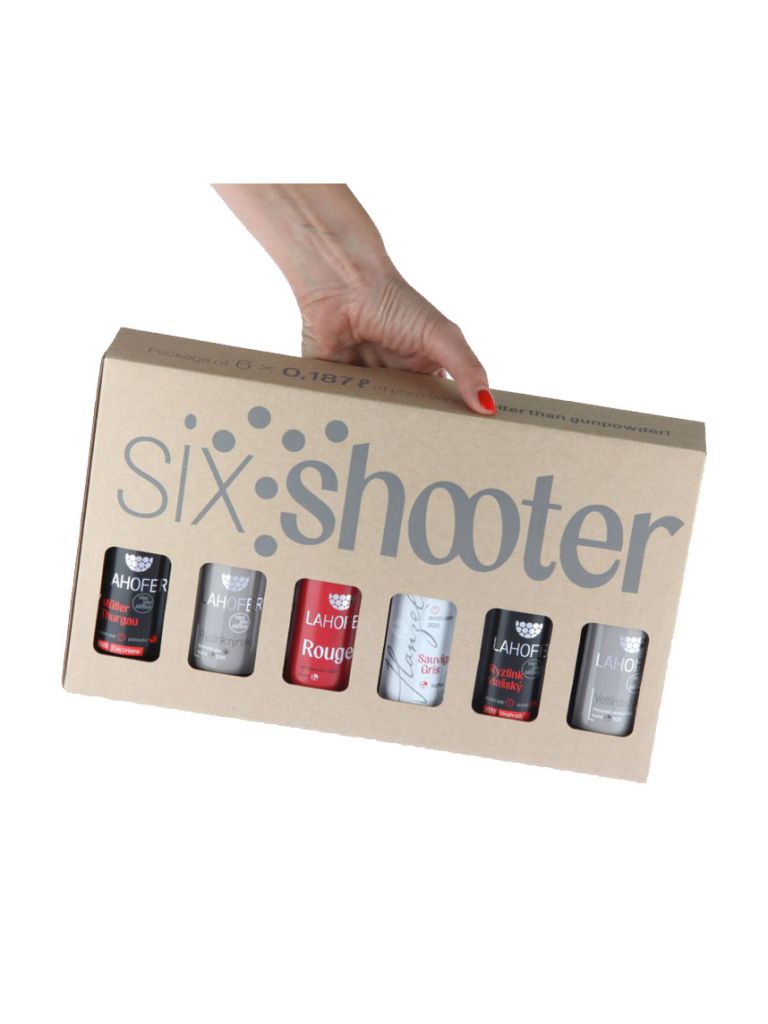 Dárkový set vín "six shooter" Lahofer 6x0,187 l 12% obj.