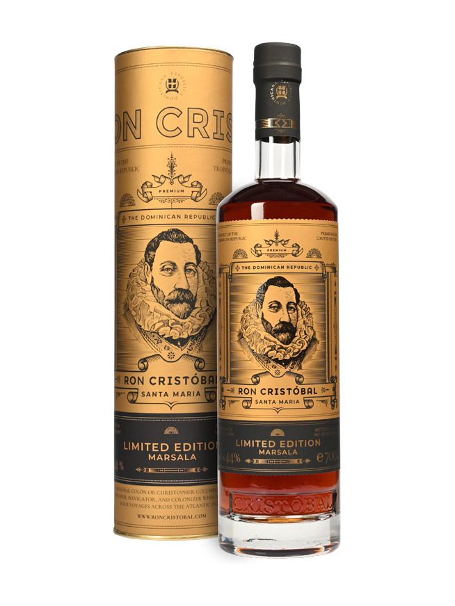 Ron Cristobal Santa Maria Marsala Finish 0,7l  44% dárkové balení