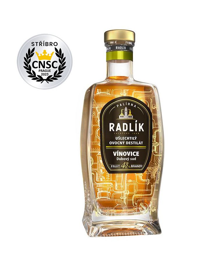 Radlík Vínovice dubový sud 0,5l 43%