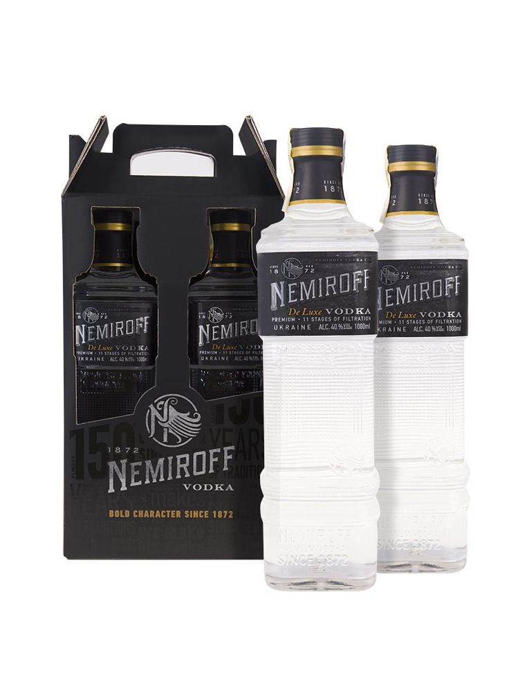 Nemiroff De Luxe Vodka 2 x 1l 40%Twinpack
