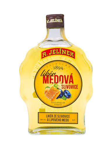 R.Jelínek slivovice medová budík 35% 0,7 l