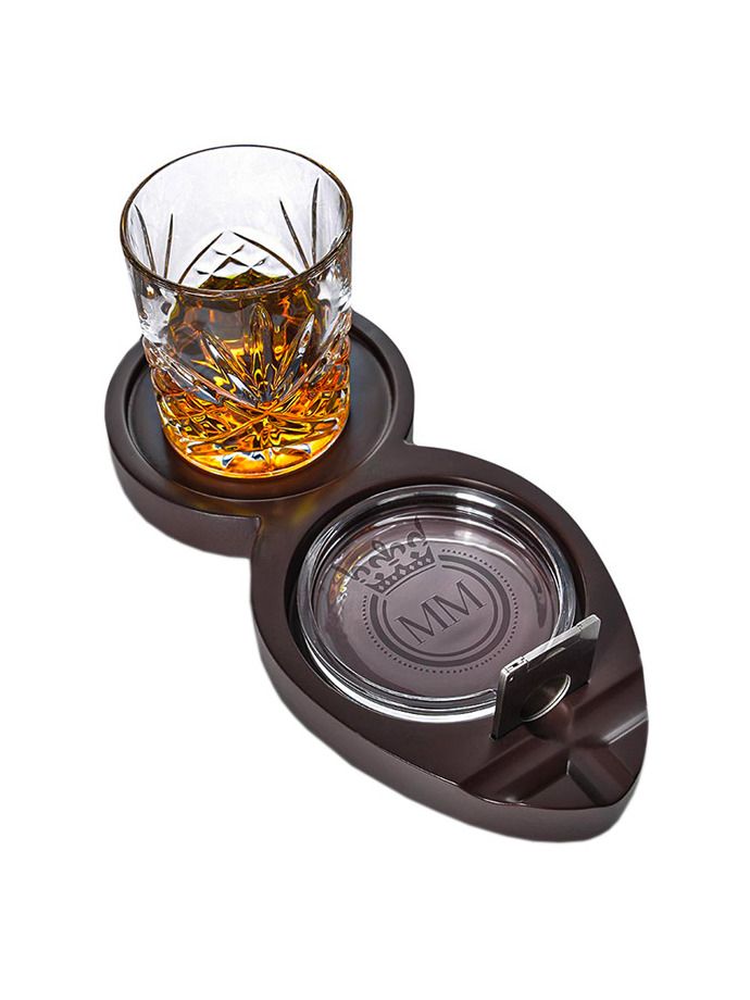 Podnos na whisky a doutníky s příslušenstvím MIKAMAX