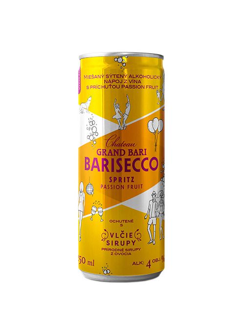 Chateau Barisecco Spritz Passion Fruit 0,25 l 4,5% obj.