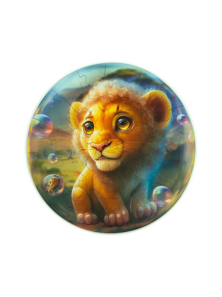 Unidragon Lion Bubblezz dřevěné puzzle