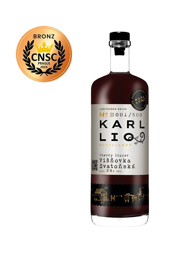 Karl LIQ Višňovka Svatoňská 24% 0,5 l