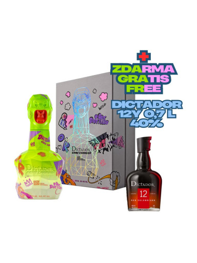 Dictador Game Changer Neon Yellow 40% 0,7 l dárkové balení