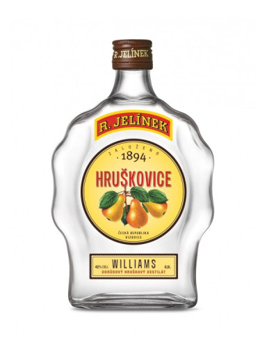 R.Jelínek Hruškovice Williams 42% 0,5 l budík