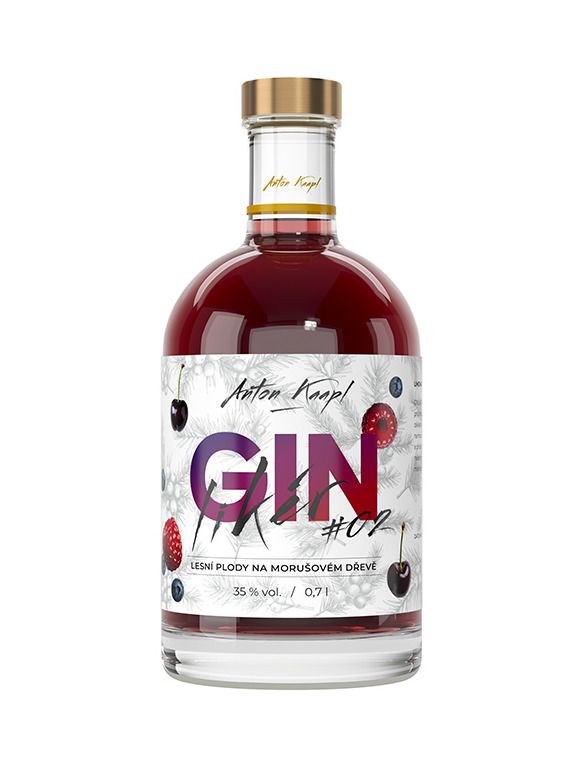 Anton Kaapl GIN likér #2 lesní plody na morušovém dřevě 35% 0,7 l