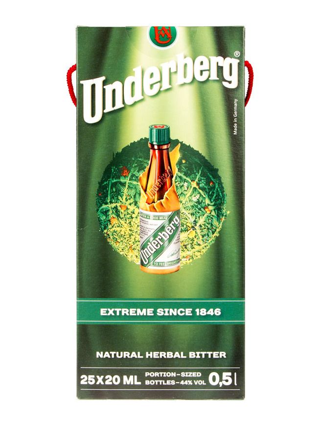Sada bylinných likérů Underberg 25ks 0,02 l 44%