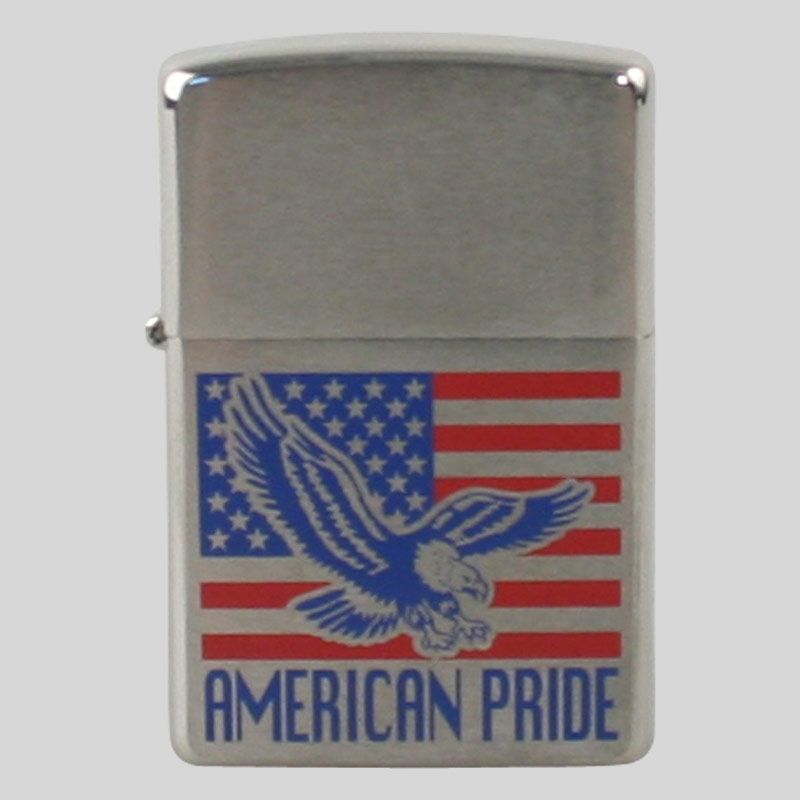 Zippo chrom gebürstet color American Pride 2001543