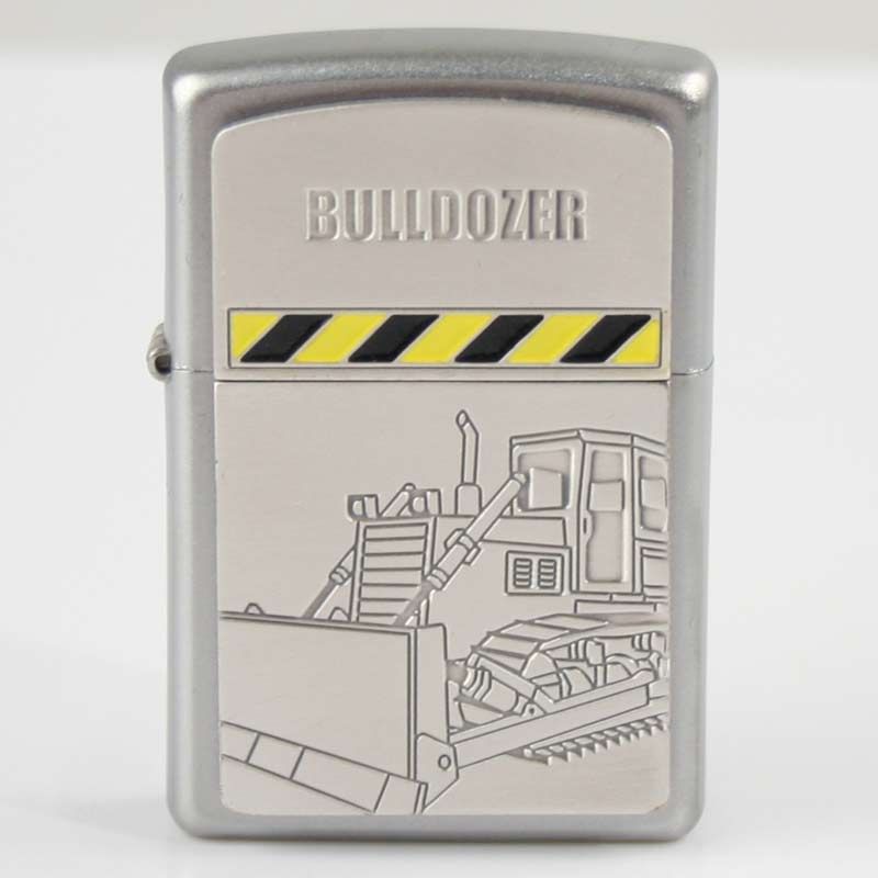 Zippo chrom Plakette Bulldozer    2001297