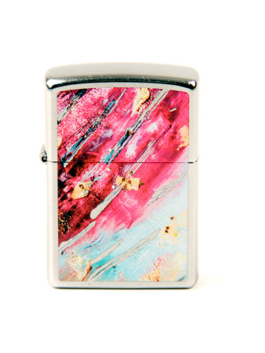 ZIPPO street chrom color "Mosaik pink" 60004589