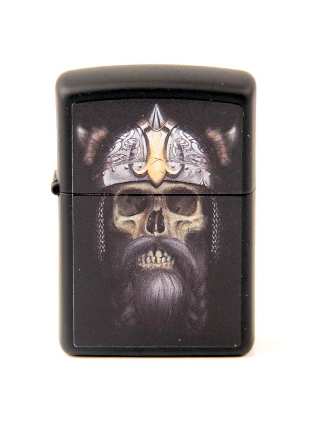 ZIPPO schwarz color "Skull/Helmet" 60004556