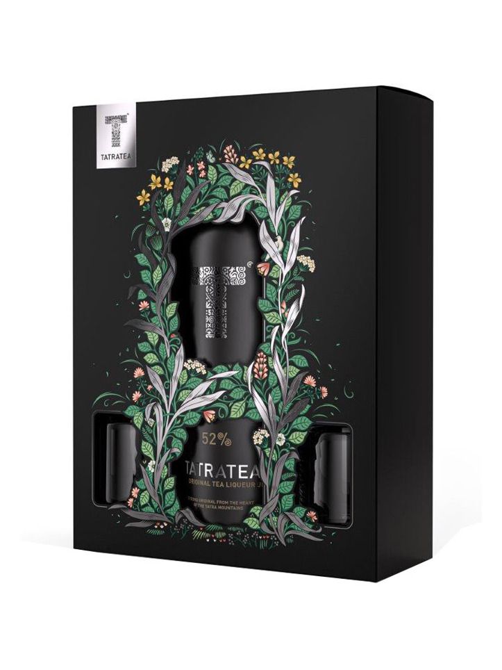 Tatratea Liqueur Original Tea 0,7 l 52% +2 skleničky