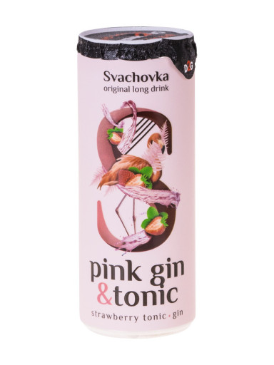 Svachovka Pink Gin +Tonic 7,2% 0,25 l